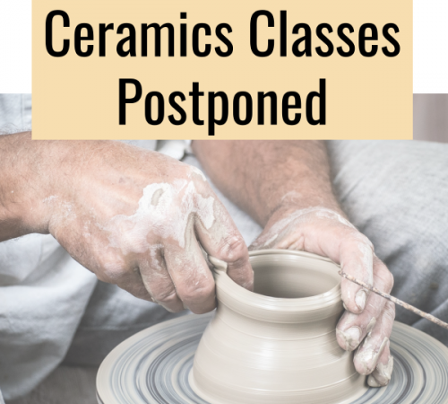 Fall 2023 Intro ceramics classes postponed